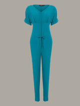 ACER | Draw-String Silk Jumpsuit