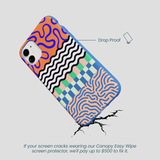 Electric Blue Tangerine Mix iPhone 11 Case