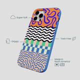 Electric Blue Tangerine Mix iPhone 12 Pro Max Case