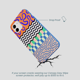 Electric Blue Tangerine Mix iPhone 12/ iPhone 12 Pro Case