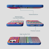 Electric Blue Tangerine Mix iPhone 12/ iPhone 12 Pro Case