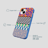 Electric Blue Tangerine Mix iPhone 13 Mini Case