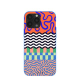 Electric Blue Tangerine Mix iPhone 13 Pro Max Case