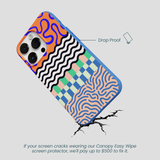 Electric Blue Tangerine Mix iPhone 13 Pro Max Case