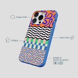Electric Blue Tangerine Mix iPhone 13 Pro Case