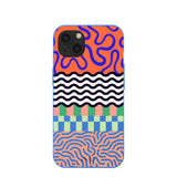 Electric Blue Tangerine Mix iPhone 13 Case