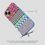 Electric Blue Tangerine Mix iPhone 14 Plus Case