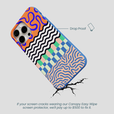 Electric Blue Tangerine Mix iPhone 14 Pro Max Case