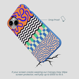 Electric Blue Tangerine Mix iPhone 15 Plus Case