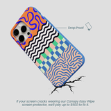 Electric Blue Tangerine Mix iPhone 15 Pro Max Case