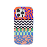 Electric Blue Tangerine Mix iPhone 15 Pro Case