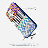 Electric Blue Tangerine Mix iPhone 16 Pro Max Case