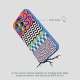 Electric Blue Tangerine Mix iPhone 16 Pro Case