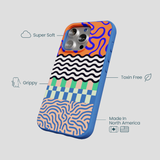 Electric Blue Tangerine Mix iPhone 16 Pro Case