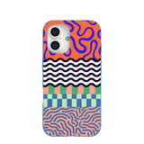 Electric Blue Tangerine Mix iPhone 16 Case