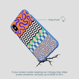 Electric Blue Tangerine Mix iPhone XR Case