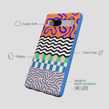 Electric Blue Tangerine Mix Google Pixel 7a Case