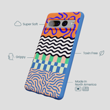 Electric Blue Tangerine Mix Google Pixel 7 Pro Case