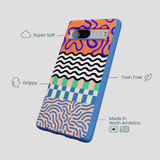 Electric Blue Tangerine Mix Google Pixel 7 Case
