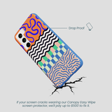 Electric Blue Tangerine Mix Samsung Galaxy S21 Case