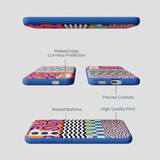 Electric Blue Tangerine Mix Samsung Galaxy S21 Case