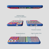 Electric Blue Tangerine Mix Samsung Galaxy S22 Case