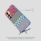 Electric Blue Tangerine Mix Samsung Galaxy S23 Case