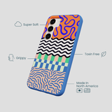 Electric Blue Tangerine Mix Samsung Galaxy S23 Case
