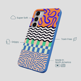 Electric Blue Tangerine Mix Samsung Galaxy S25+(Plus) Case