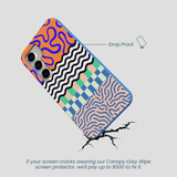 Electric Blue Tangerine Mix Samsung Galaxy S25 Case