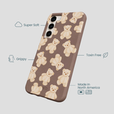 Chocolate Brown Teddy Love Samsung Galaxy S23+(Plus) Case