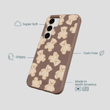 Chocolate Brown Teddy Love Samsung Galaxy S23 Case