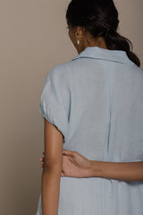 The Morning Coffee Summer Blue Shirt