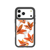 Clear Tiger Lily iPhone 17 Pro Max Case With Noir Ridge (MagSafe included)