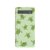 Sage Green Tiny Turtles Google Pixel 6a Case