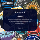 Black Trail Stickers iPhone 16 Pro Case