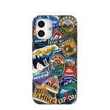 Black Trail Stickers iPhone 16 Plus Case