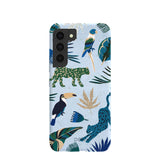 Powder Blue Tropical Rainforest Samsung Galaxy S22 Case