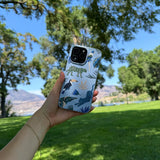 Powder Blue Tropical Rainforest iPhone 15 Plus Case