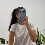 Powder Blue Tropical Rainforest iPhone 15 Plus Case