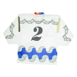 INTERHOCKEY Mens Jersey White Long Sleeve V-Neck XL