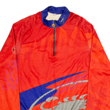 CASTELLI Cycling Mens Jersey Red Long Sleeve 1/4 Zip 2XL