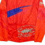 CASTELLI Cycling Mens Jersey Red Long Sleeve 1/4 Zip 2XL