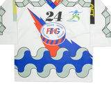 INTERHOCKEY Mens Jersey White Long Sleeve V-Neck 2XL