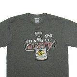 REEBOK Stanley Cup Champions Mens T-Shirt Grey USA XL