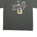 REEBOK Stanley Cup Champions Mens T-Shirt Grey USA XL
