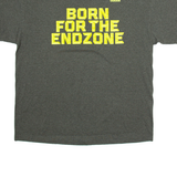 ADIDAS Born For The Endzone Mens T-Shirt Grey USA XL