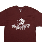 CHAMPION Trinity Texas Mens T-Shirt Maroon USA M