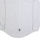 NAUTICA Mens Shirt Cream Check Long Sleeve M