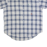 TOMMY HILFIGER Mens Shirt Cream Linen Check M